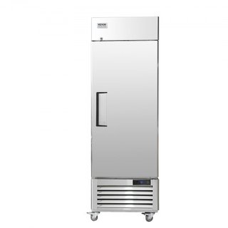 Congelador Comercial 20.12 Cu.ft, Congelador Vertical de Puerta Simple, Congelador Vertical de Acero Inoxidable con Descongelación Automática y 3 Estantes Ajustables, Control de Temperatura de -13...