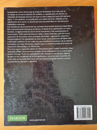 Matematicas para el analisis económico