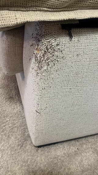 Sofá beige de tela