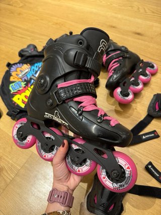 Patines FR Skates Mujer Negro/Rosa