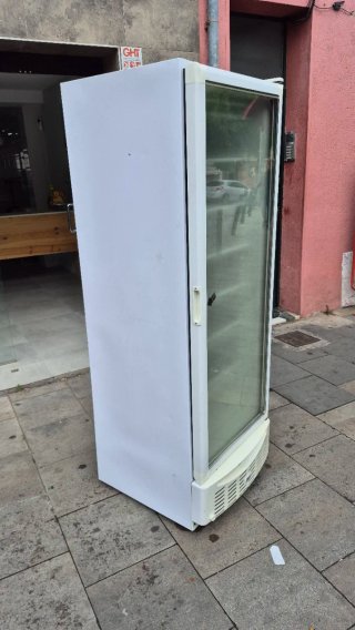 Congelador vertical cristal