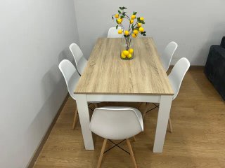 Mesa extensible + 6 sillas -Envio gratis