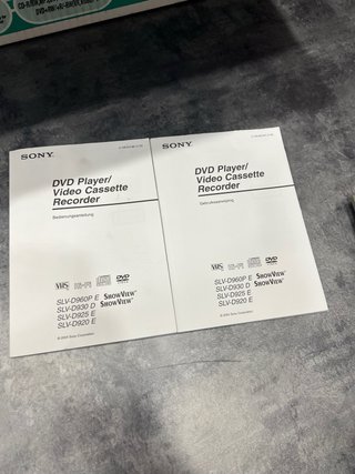 Reproductor Sony SLV-D930 dvd + vhs Combo Grabador