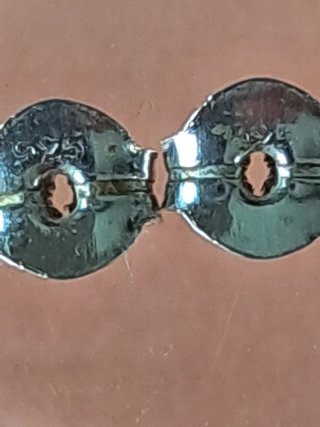 Pendientes Plata Cristal Facetado Verde