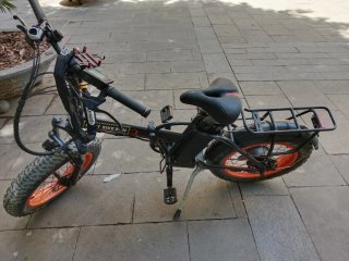 Bicicleta eléctrica Fat Bike Naranja