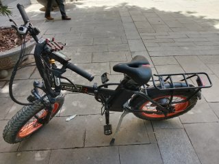 Bicicleta eléctrica Fat Bike Naranja