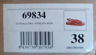 Sandalias Refresh Rojas Talla 38