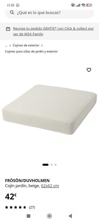 2 Módulos Sofá Exterior IKEA SEGERÖN