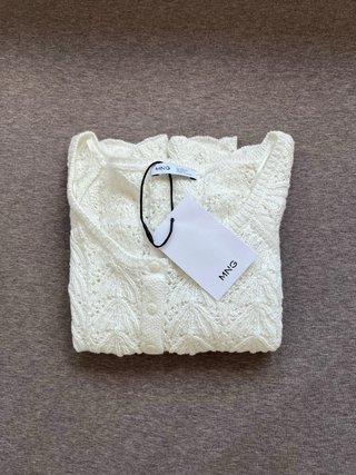 Mango Teen Top Punto Blanco Nuevo Talla xs
