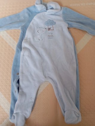 Tutina neonato orsetto e nuvola
