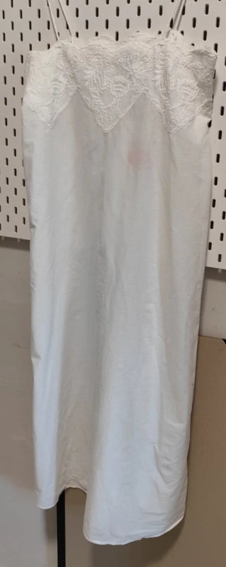 Vestido Zara tirantes encaje blanco