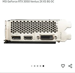 MSI RTX 3050 Ventus 2X XS 8GB OC