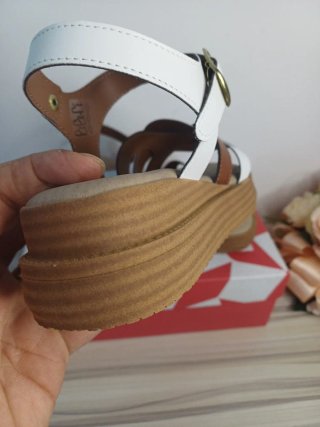 Sandali donna bianchi e marroni tg 37
