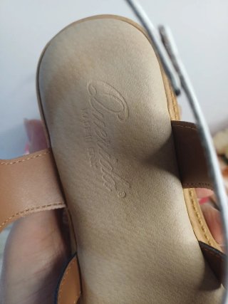 Sandali donna bianchi e marroni tg 37