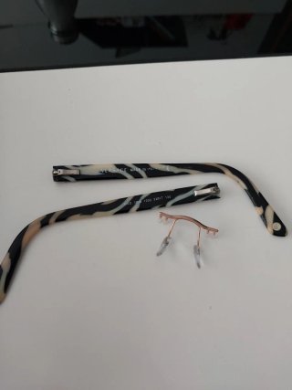Monturas Gafas Versace VHE040 Marrón/Rojo 54-17-14