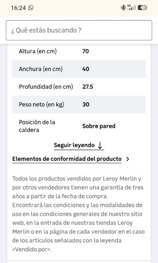 Caldera gas NUEVA