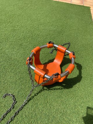 Asiento para columpio infantil naranja