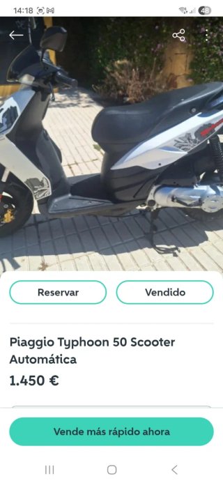 Piaggio Typhoon 50 ciclomotor