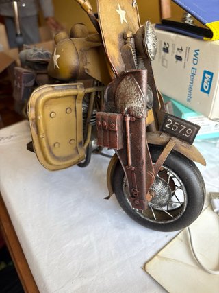 Figura Moto Metal Estilo Harley Davidson