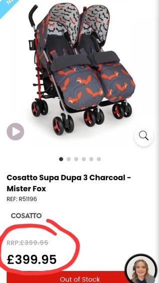 Silla de paseo gemelar Cosatto