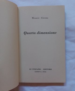 Libro "Quarta dimensione"