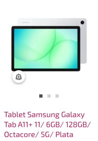Tablet Samsung Galaxy Tab A11+ 11 Plata