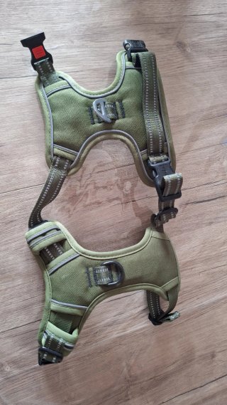 Pettorina cane verde militare tg S