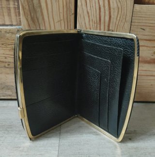 Carteras Billeteras Piel Negra Cierre Seguridad