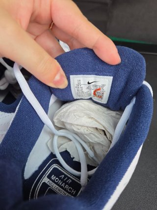 Nike Air Monarch IV Talla 44 Blanca Azul Nuevas
