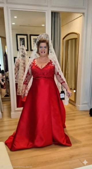Vestido de ceremonia rojo