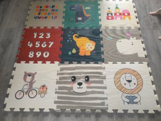 Tappeto puzzle per bambini imbottito