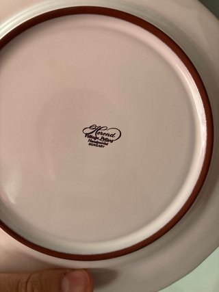 Coppia piatti Herend decorati fiori