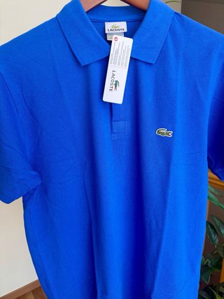 Polo Lacoste Azul Talla L
