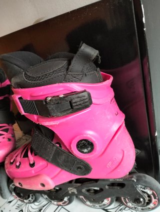 Patines en línea niño /a FR rosa talla 32-34