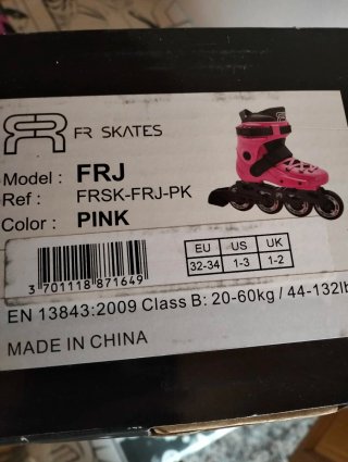 Patines en línea niño /a FR rosa talla 32-34