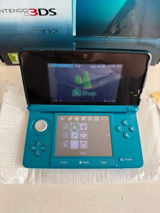 Nintendo 3DS Aqua Blue Completa
