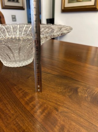 Vaso cristallo lavorato trasparente