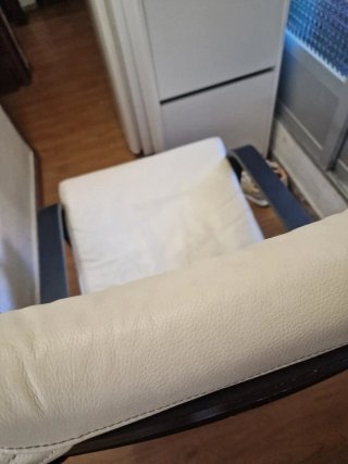 Sillón Ikea Piel Crema