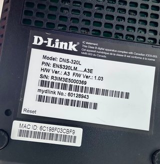 NAS D-Link ShareCenter DNS-320L Negro (2TB+2TB)