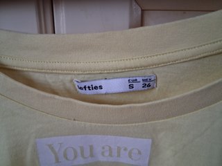 Camiseta corta Lefties amarilla Talla S