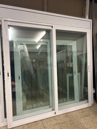 Ventana corredera aluminio blanca
