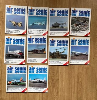 Lote mixto de revistas y fascículos de aviación