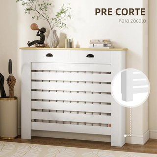 Cubre Radiadores de MDF con 2 Cajones Cubierta