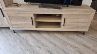Mueble TV madera y metal