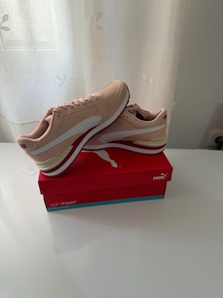 Zapatillas Puma Rosa y Blanco