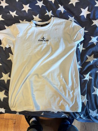 Camiseta Stone Island Blanca Talla L