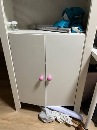 Mueble blanco estantería dormitorio
