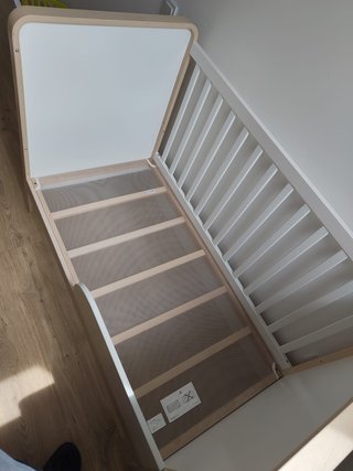 Cuna IKEA ÄLSKVÄRD 60x120 abedul/blanco