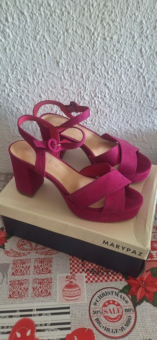 Zapatos cuña Marypaz buganvilla talla 40