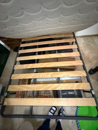 Cama matrimonial 150x180 cm (colchón y estructura)